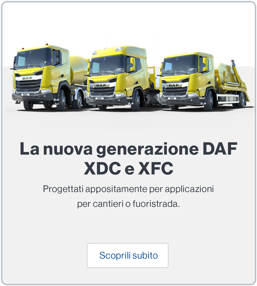 La nuova generazione DAF XDC e XFC